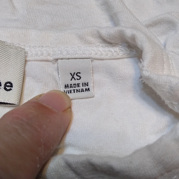 Wilfred Free Bair Tie-Front T-Shirt Dress, White, Size Extra Small, XS - Picture 7 of 8